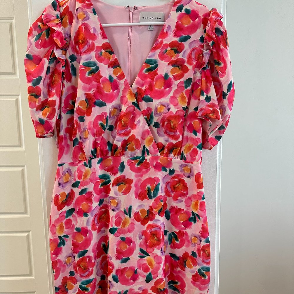 Adelyn Rae - Pink Floral Dress